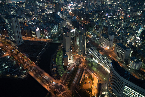 横浜ランドマークタワーからの夜景