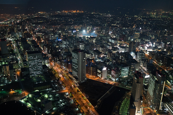 横浜ランドマークタワーからの夜景